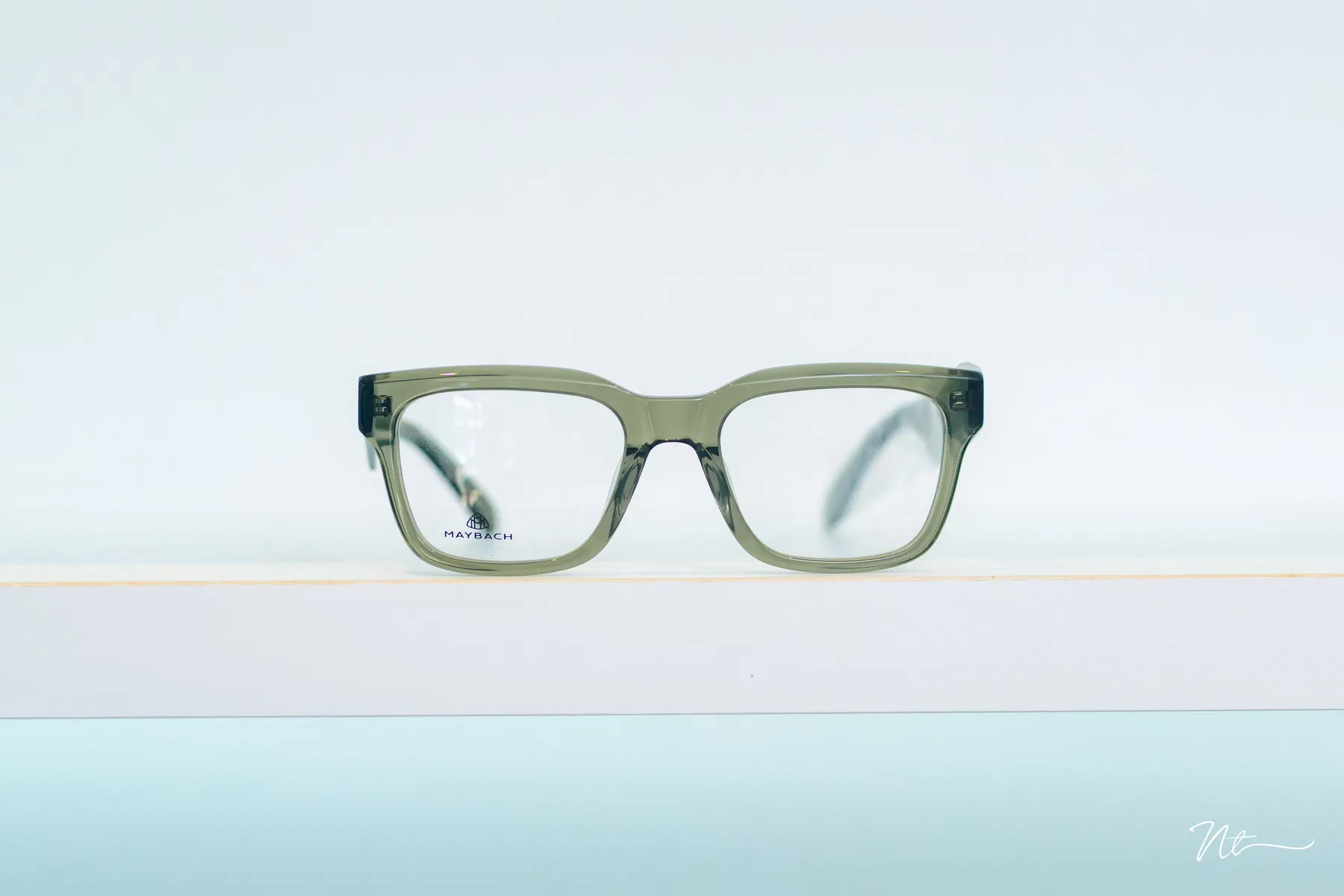 Monture de lunettes verte