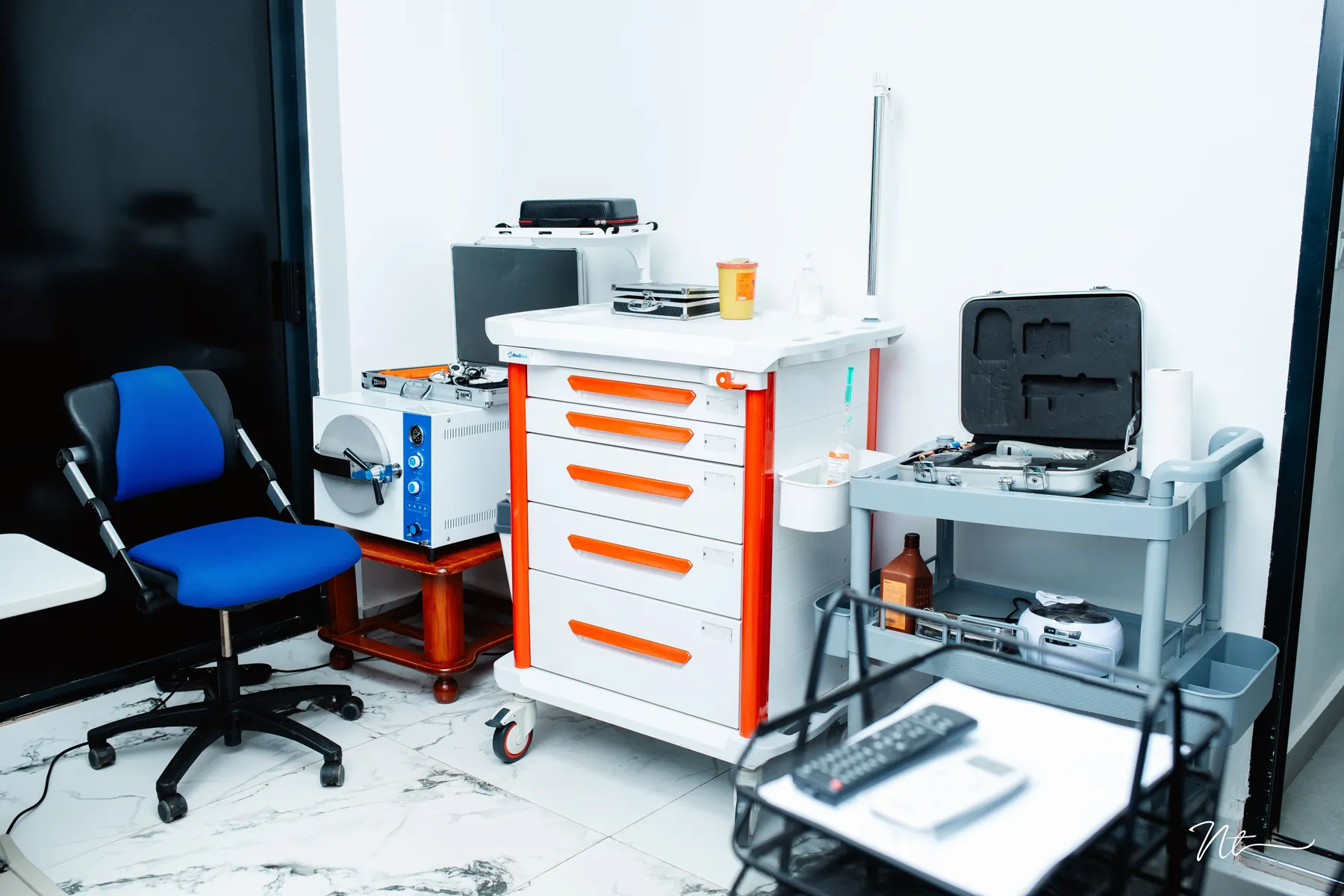 Salle d’examen ophtalmologique